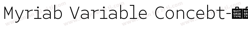 Myriab Variable Concebt字体转换